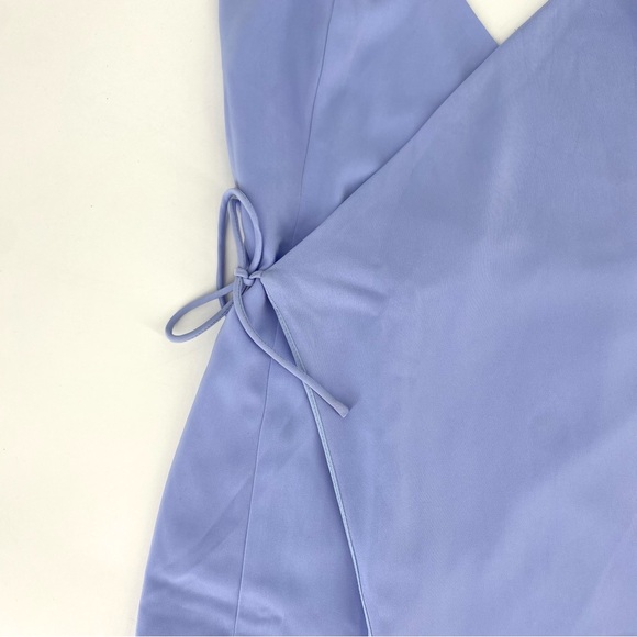 Superdown Luca Wrap Front Blue Dress NWT - Picture 7 of 12